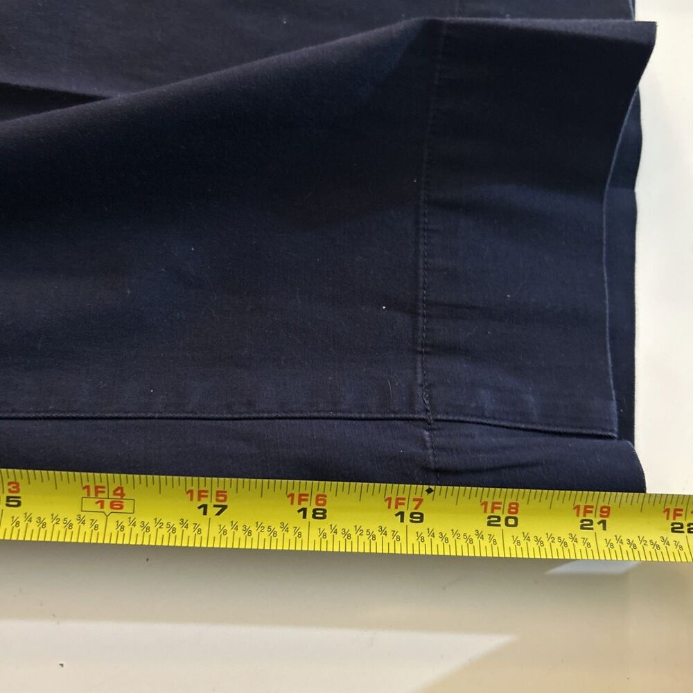 Talbots The Deck Cropped Pants Women Petites Size 12 P Classic Casual Navy Blue - Picture 6 of 8